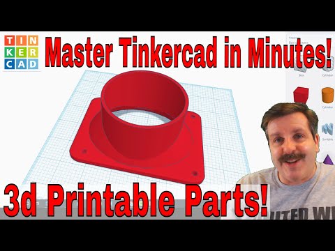 Видео: Создавайте полезные детали для 3D-печати БЫСТРО с помощью Tinkercad