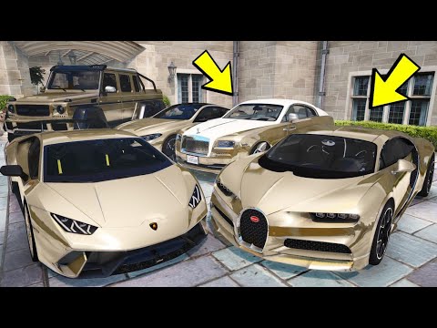 Видео: УГНАЛ КУЧУ ЗОЛОТЫХ ЧИТ ТАЧЕК ЗА 180 СЕКУНД! БИТВА ВОРОВ ГТА 5! ОБЗОР МОДА В GTA 5!