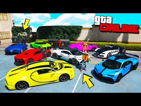 Видео: НИЧЕСЕ УГНАЛ СРАЗУ КУЧУ ЧИТЕРСКИХ BUGATTI ЗА 180 СЕКУНД ИЗ КИНО! БИТВА ВОРОВ ПЕРЕЗАГРУЗКА В ГТА 5!