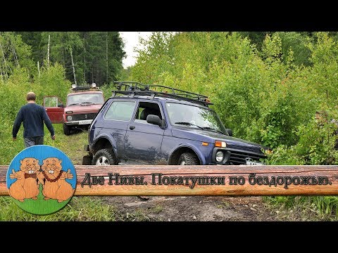 Видео: Две Нивы. Покатушки по бездорожью на стандартных Нивах. Первый выезд с подписчиками.