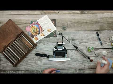 Видео: Заточка шефа Tojiro F-302 сталь VG10, алмазы на МО