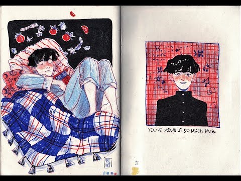 Видео: Первый скетчбук 2019 | Sketchbook tour