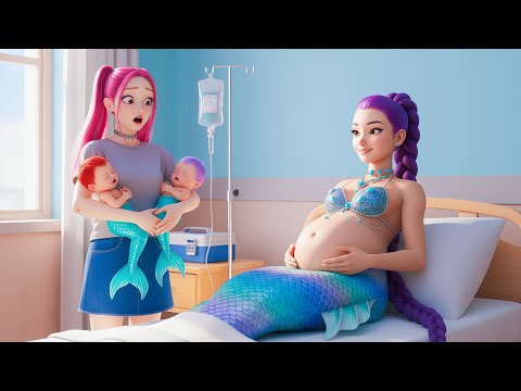 Видео: Охотники на демонов из K-POP: Малышка Руми спасает беременную русалку Руми от опасности | Охотник...