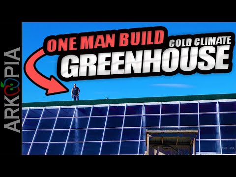 Видео: Один человек построил теплицу для зимнего периода — #суперизолированную #пассивную #солнечную #те...