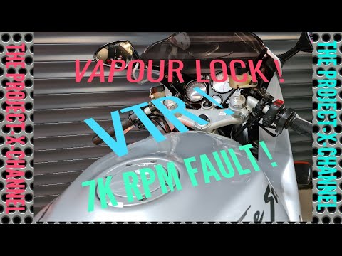 Видео: Проблема с вакуумным замком двигателя HONDA VTR FIRESTORM, работающим на одном цилиндре, решена.