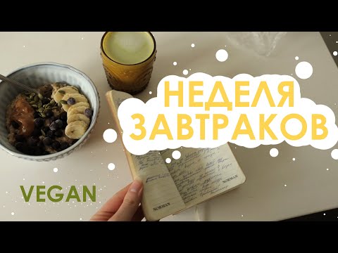 Видео: Неделя завтраков (ВЕГАН)/ 7 веганских завтраков на любой вкус - VEGAN & HEALTHY