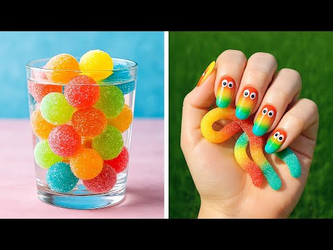 Видео: ПРИГОТОВЬТЕ ЛЮБИТЕЛЬ ЦВЕТА! 💥 Самые Яркие Идеи Радужной Еды и Рукоделия!