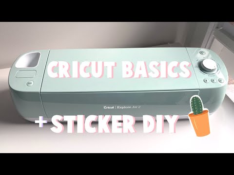Видео: Начало работы с Cricut Explore Air 2 и как я делаю наклейки [сделай сам]