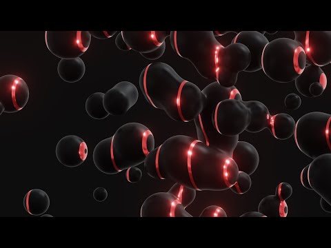 Видео: Золото Mutlicolor 4K UHD Metaball штейновая черная визуальная петля для обоев