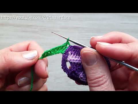 Видео: Цветок для ирландского кружева крючком