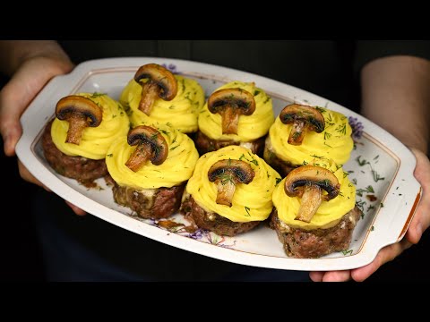 Видео: Мясные корзинки с начинкой! Бюджетно, вкусно, празднично!