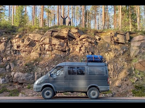 Видео: Путешествие в осеннюю Карелию. (Автодом на базе Соболь 4х4)