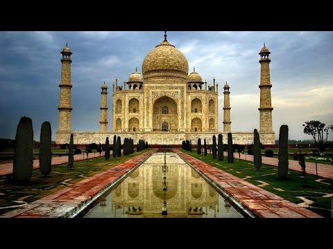 Видео: Самые красивые места на Земле. Тадж-Махал внутри и снаружи. Великолепные сады.