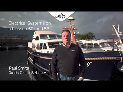Видео: Объяснение электрических систем на моторных яхтах Linssen длиной 50 и 55 футов