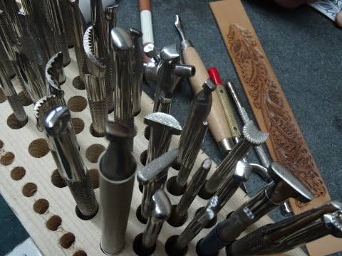 Видео: Работа с кожей. Тиснение Sheridan 2 часть.