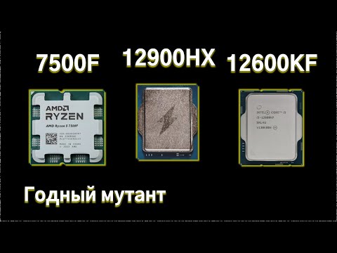 Видео: Сравнительный тест мутанта 12900HX, 12600KF и Ryzen 7500F.