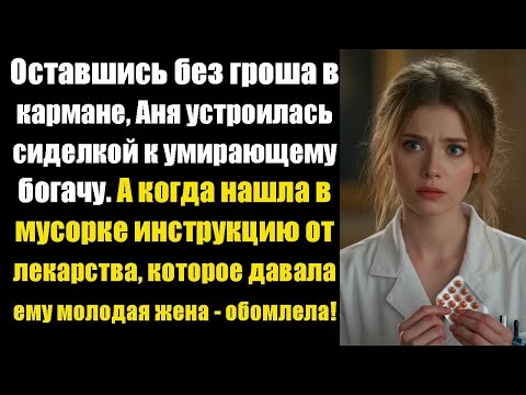 Видео: Оставшись без гроша в кармане, Аня устроилась сиделкой к умирающему богачу. А когда нашла в мусорке