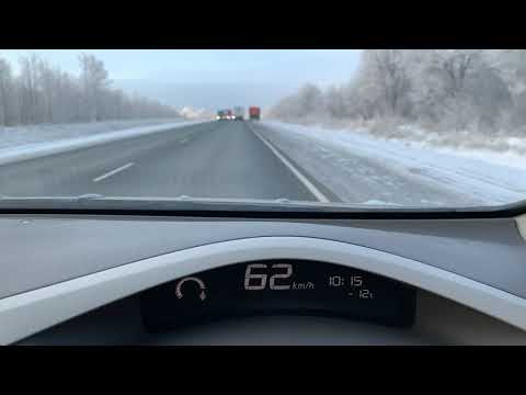 Видео: Огромный пробег зимой на электромобиле nissan leaf