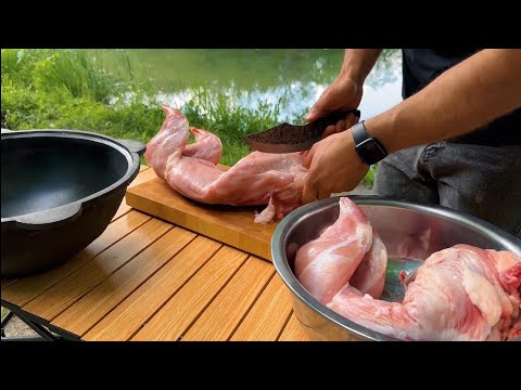 Видео: Armenian dish from Rabbit ! Rabbit on the grill ! Армения ! Хашлама из Кролика  ! Rabbit Recipe !