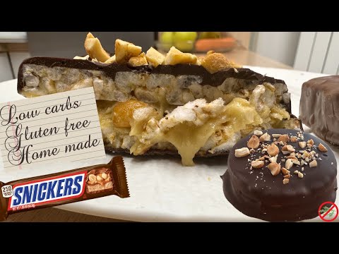 Видео: Идеальный десерт без глютена - домашние "Сникерсы" всего за 300 ккал?