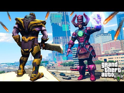Видео: ТАНОС ПРОТИВ ГАЛАКТУСА В ГТА 5 МОДЫ! THANOS VS GALACTUS ОБЗОР МОДА ВИДЕО ИГРЫ GTA 5 MODS
