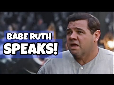 Видео: Подборка кадров «Бэйб Рут говорит!» ⭐️ [В цвете 4K, высокое разрешение]