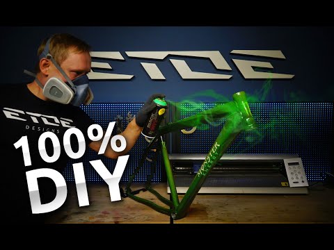 Видео: покрасить велосипед аэрозольной краской и баллончиками