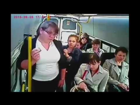 Видео: Неадекватная баба в маршрутке