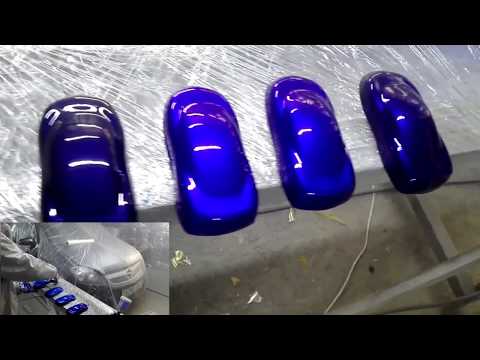 Видео: Blue sapphire candy на разных подложках. Blue candy on silver, gold, white pearls