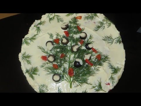 Видео: Новогодишно солена празнична торта