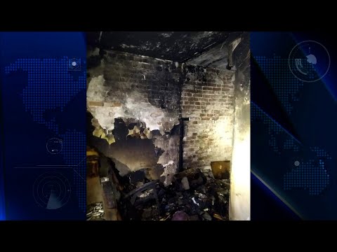 Видео: После пожара в Чебоксарах госпитализированы 5 человек