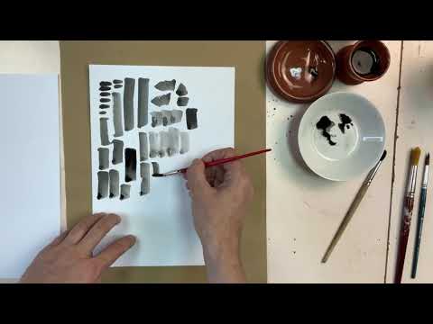 Видео: Обзор кистей для монохромной живописи тушью