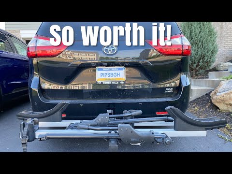 Видео: Установка фаркопа для минивэна Toyota Sienna