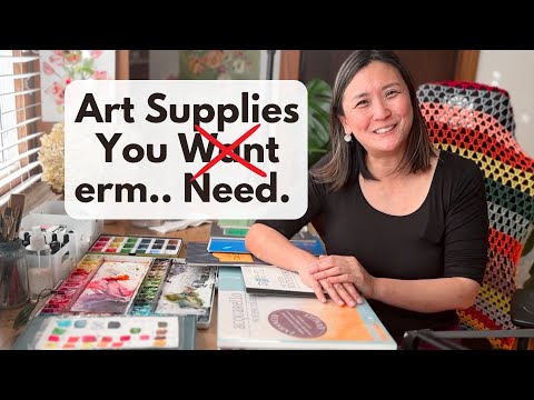 Видео: Представлены мои основные принадлежности для акварели!