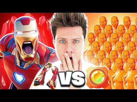 Видео: ЖЕЛЕЗНЫЙ ЧЕЛОВЕК VS 99 БРОНЗ в Фортнайт