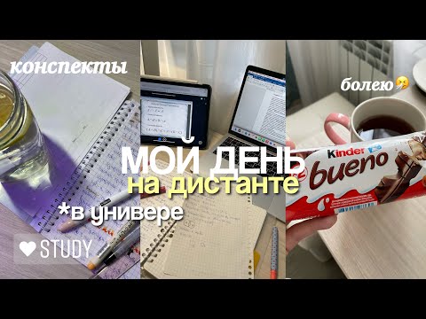 Видео: как я УЧУСЬ на ДИСТАНТЕ в универе, мой учебный день, заболела