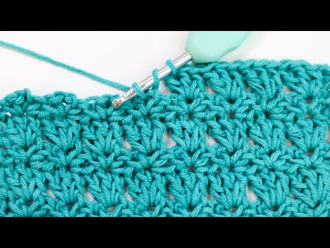 Видео: Как вязать крючком узор «Примула» — простой узор для одеяла
