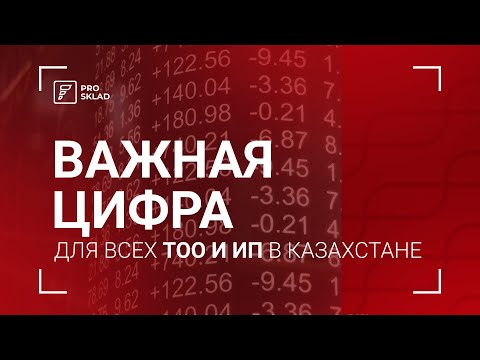 Видео: Важная цифра для всех владельцев ТОО и ИП в Казахстане