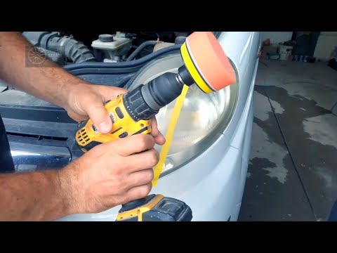 Видео: Полировка фар шуруповерт vs полировочная машинка / Headlight polishing screwdriver vs polisher
