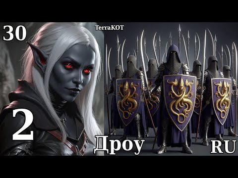 Видео: Conquest of Elysium 5 – №30-2 – Матриарх Дроу – Мясорубка, Некромант, Король Троллей+Мама, Кобольды…