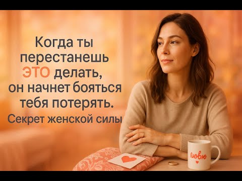 Видео: Как только ты перестанешь это делать, он начнет бояться тебя потерять. Секрет женской силы.