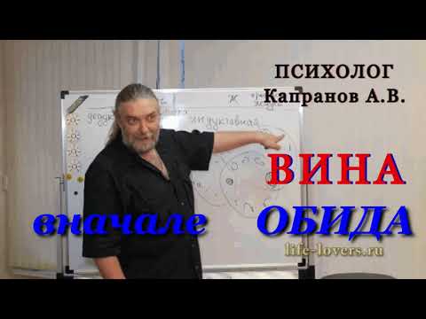 Видео: ОБИДА - ВИНА - Капранов А.В.