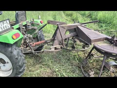 Видео: Разбиваю валки сена ГВЦ 3