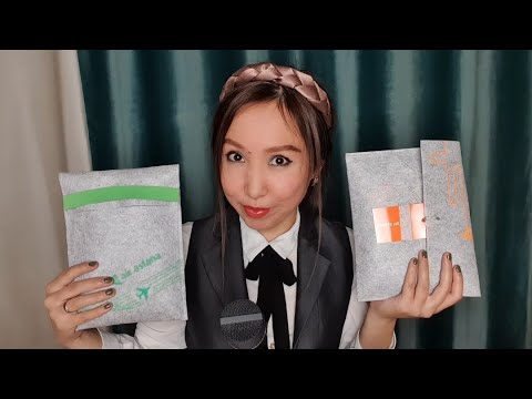 Видео: АСМР на русском/Стюардесса👩‍✈️✈/Ролевая игра/ASMR in Russian/Flight attendant