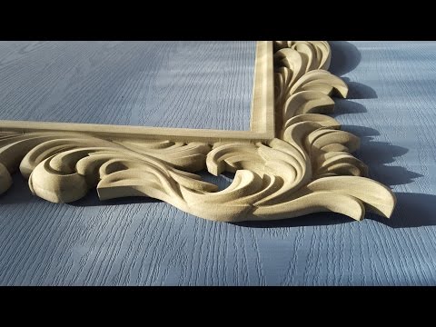 Видео: Большая рама для зеркала на ЧПУ. Large frame for a mirror with CNC