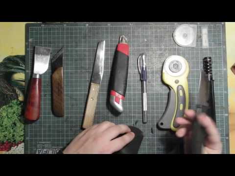 Видео: Ножи для работы с кожей
