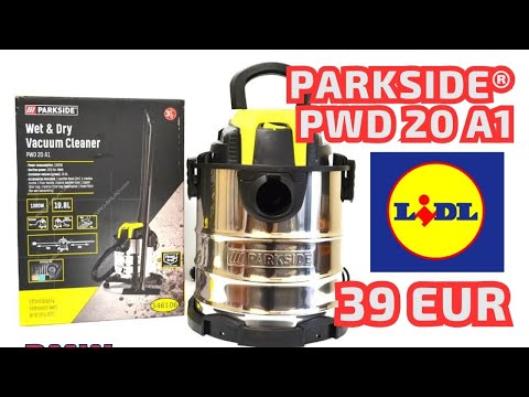 Видео: Пылесос Parkside PWD 20 A1 Germany. Распаковка и тест #parkside