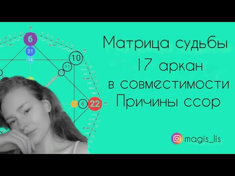 Видео: Матрица судьбы · 17 аркан в совместимости пары · совместимость по матрице судьбы · аркан звезда