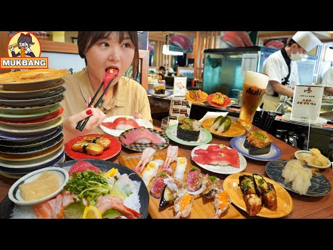 Видео: Mukbang | 🍣«Gatten Sushi», очень популярный суши-ресторан в Чонно Сеуле. Настоятельно рекомендуется.