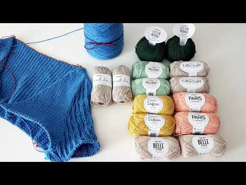 Видео: Вязальные зарисовки. Пряжа Drops c летним составом / Листаю журнал DROPS / Вяжу кардиган